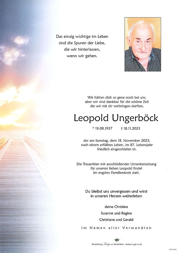 Parte von Leopold Ungerböck